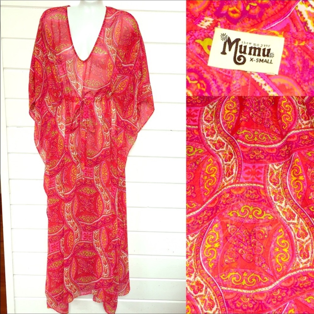 🌸 Show Me Your MuMu Maxi Caftan Dress Small